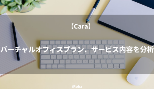 【Cara】バーチャルオフィスプラン、サービス内容を分析