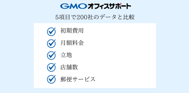 GMOオフィスサポートを200社と比較